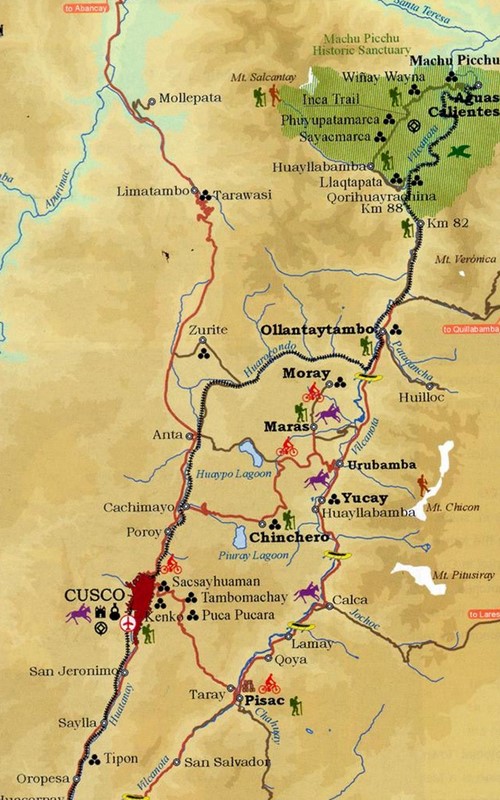 Kaart van Egypte met belangrijke nederzettingen.